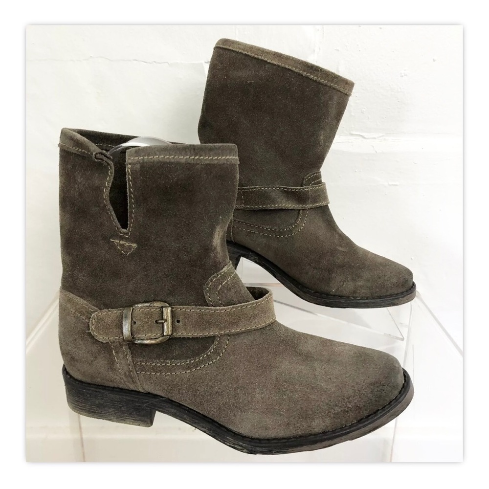 Zigi Girl Womens Corree Brown Festival Suede Leather Ankle Boots 6.5 M